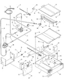 Broiler and oven burner section