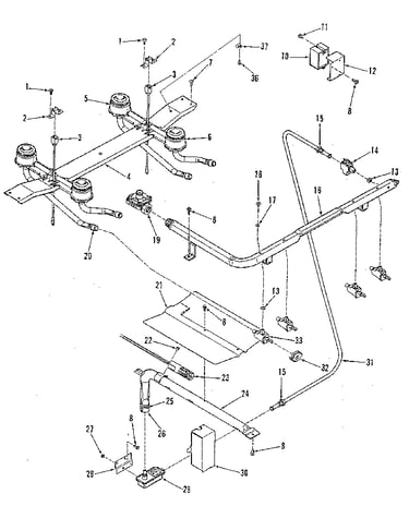 Burner section