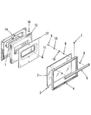 Oven door section