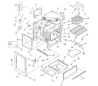 Kenmore 9116429180 oven body section diagram