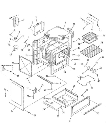 Oven body section