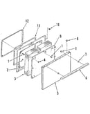 Oven door section
