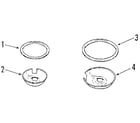Kenmore 9116429180 optional porcelain pan and chrome ring kit no. 8068410 diagram