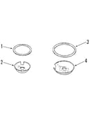 Optional porcelain pan and chrome ring kit no. 8068410
