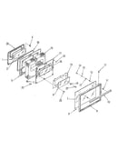 Oven door section