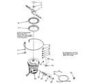 Kenmore 6651587983 heater, pump and lower sprayarm diagram