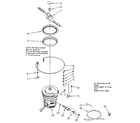 Kenmore 6651688584 heater, pump and lower sprayarm diagram