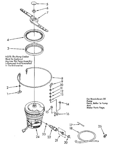 Heater, pump and lower sprayarm