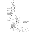 Kenmore 6651678583 heater, pump and lower sprayarm diagram