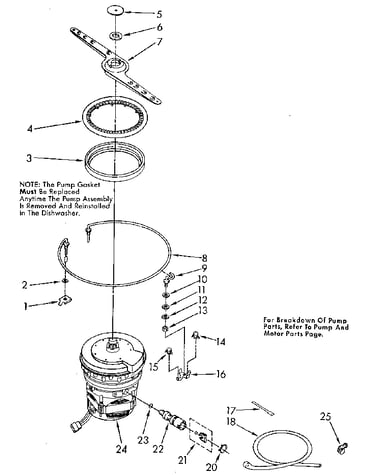 Heater, pump and lower sprayarm