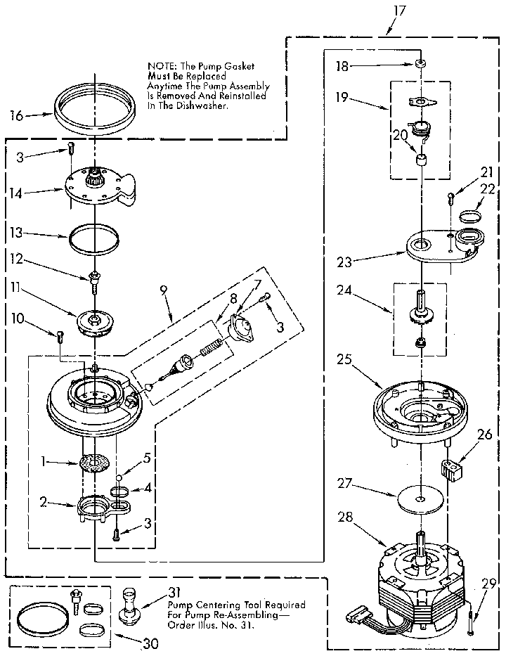 Pump and motor