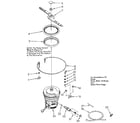 Kenmore 6651588584 heater, pump and lower sprayarm diagram