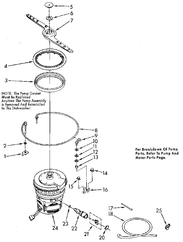 HEATER, PUMP AND LOWER SPRAYARM