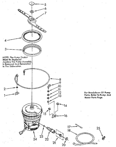Heater, pump and lower sprayarm