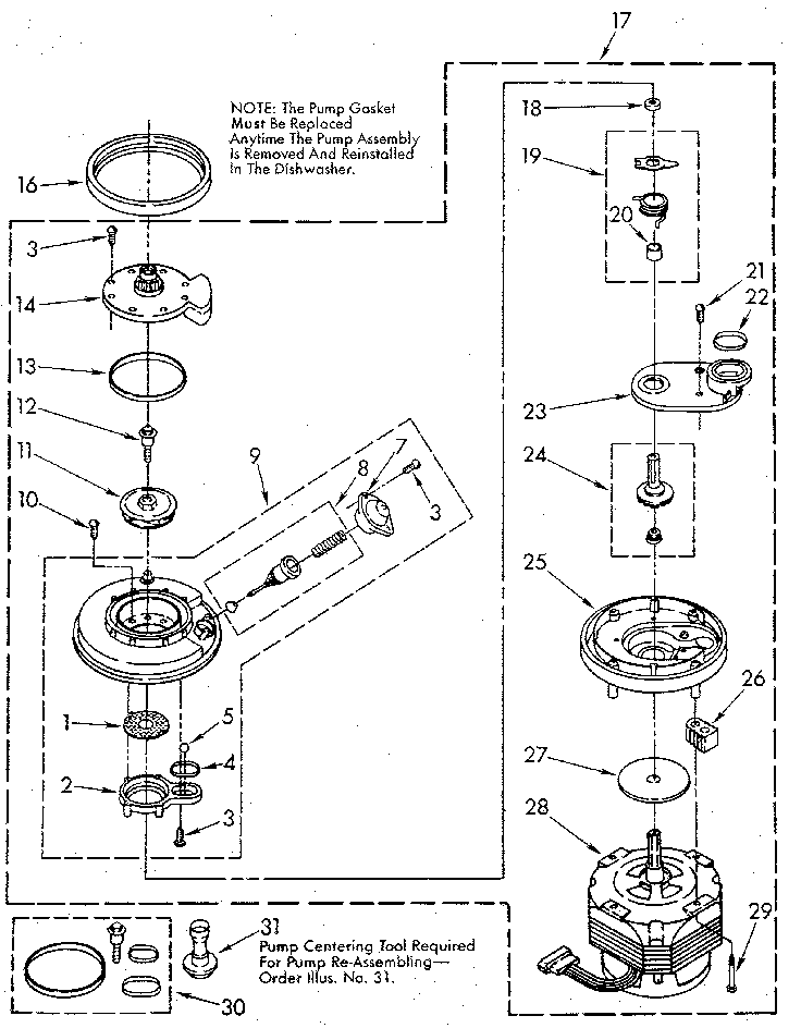 Pump and motor