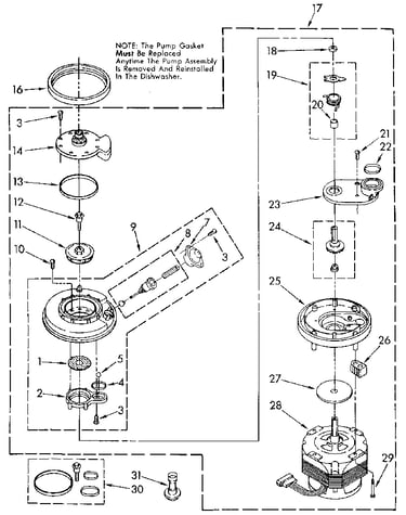 Pump and motor