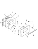 Oven door section for model number 911.9169180