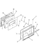 Oven door section for model number 911.6289180