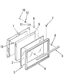Oven door section