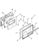 Oven door section