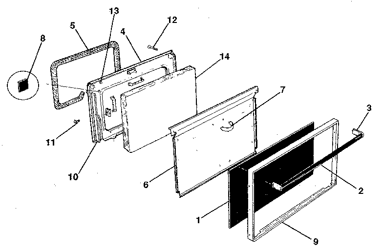 Oven door