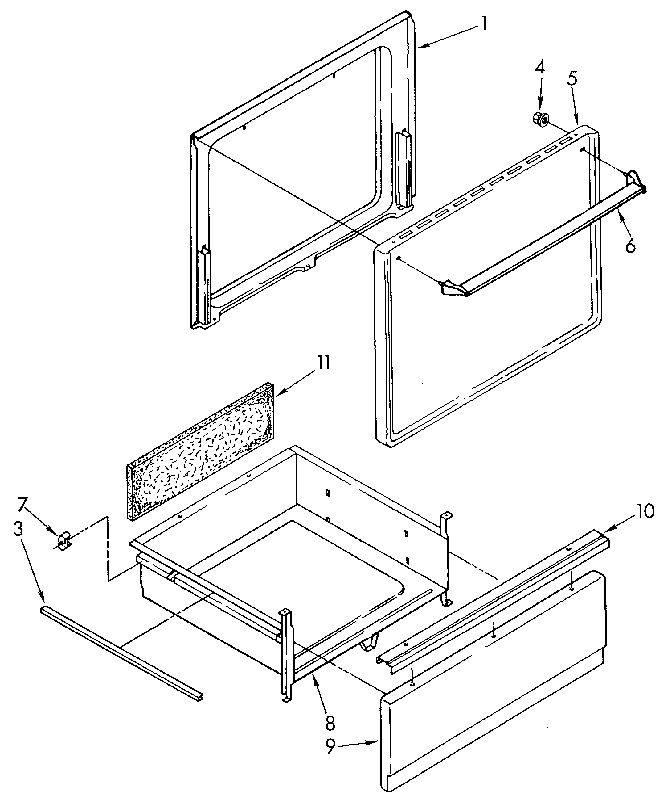 Door and drawer