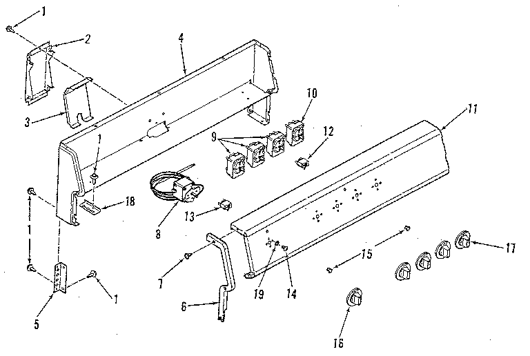 Backguard section