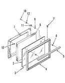 Oven door section