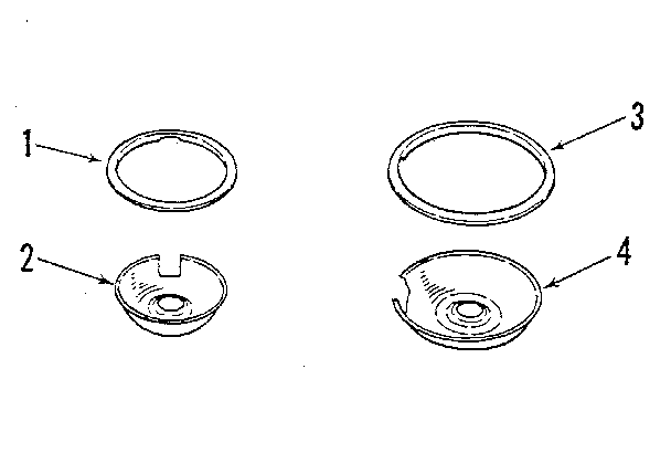 OPTIONAL PORCELAIN PAN AND CHROME RING KIT NO. 8068410