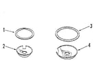 Kenmore 9119119180 optional porcelain pan and chrome ring kit no. 8068410 diagram