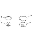 Optional porcelain pan and chrome ring kit no. 8068410