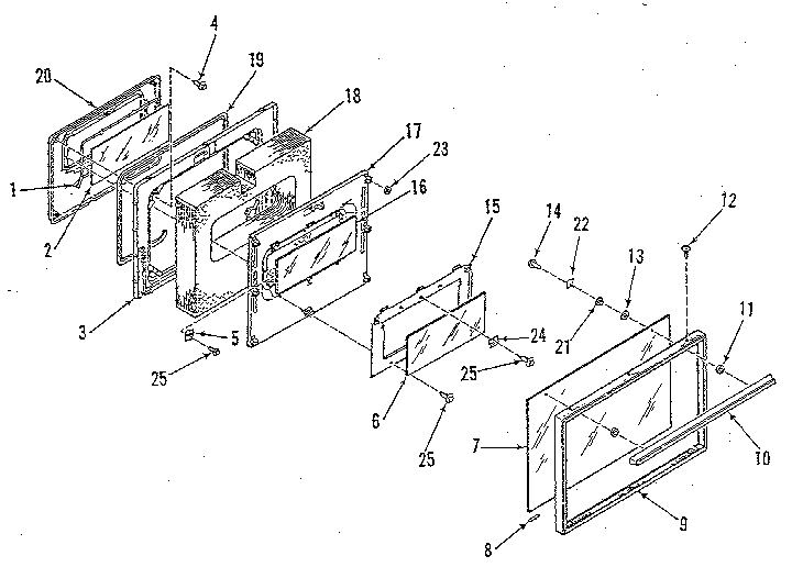 OVEN DOOR SECTION