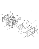 Oven door section