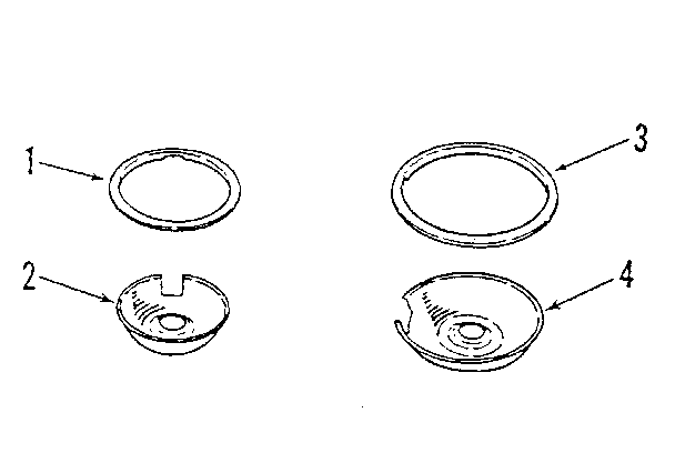 OPTIONAL PORCELAIN PAN AND CHROME RING KIT NO. 8068410