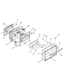 Oven door section