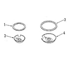Kenmore 9119359180 optional porcelain pan and chrome ring kit no. 8068410 diagram
