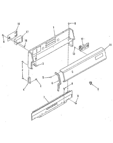 Backguard section