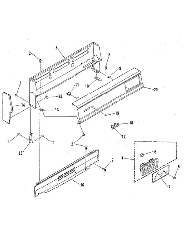 Backguard section