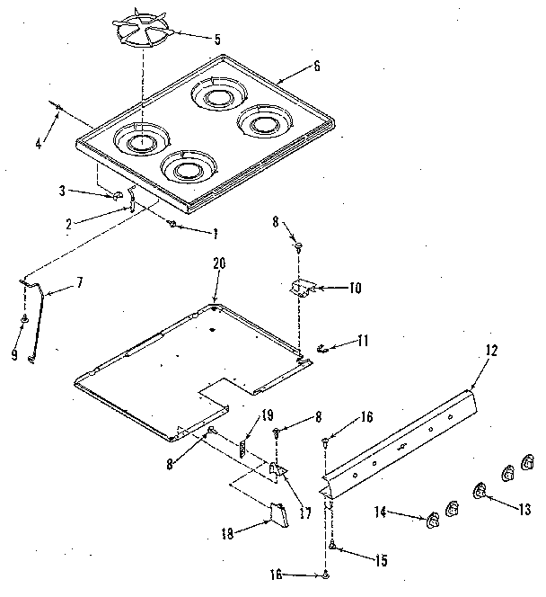 Main top section