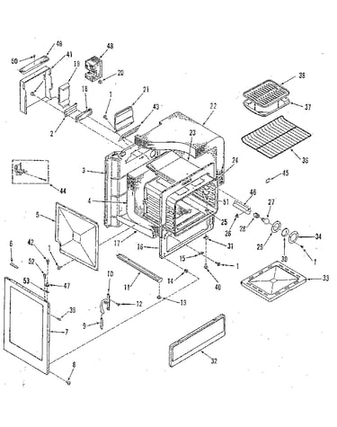 Oven body section