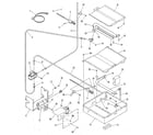 Kenmore 9117340191 broiler and oven burner section diagram