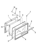 Oven door section