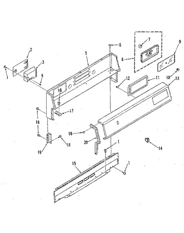 Backguard section