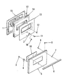 Oven door section