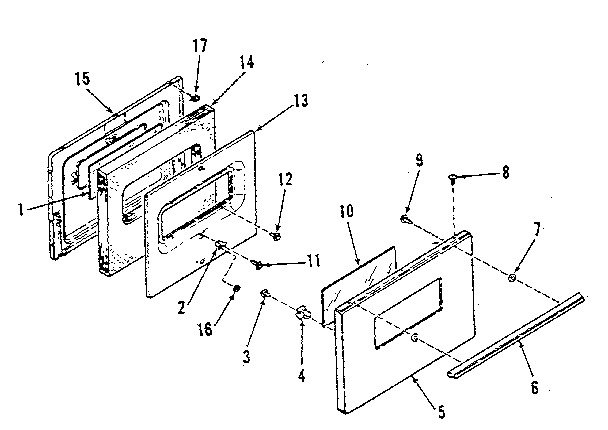 OVEN DOOR SECTION