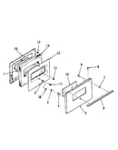Oven door section