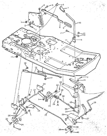 Mower housing suspension