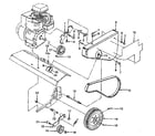 Craftsman 917298242 belt guard and pulley assembly diagram