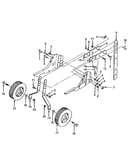 Wheel and depth stake assembly