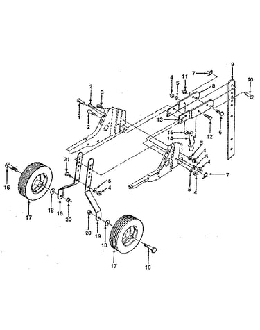 Wheel and depth stake assembly